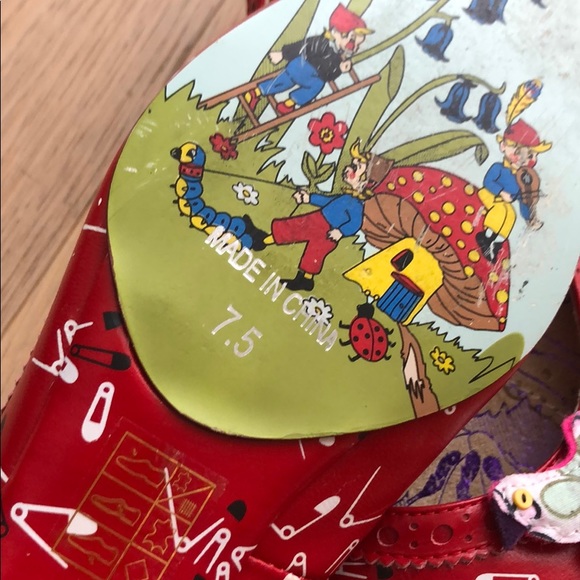 Irregular Choice Flat red whimsical shoes - Picture 8 of 9